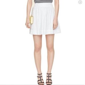 Kate spade white eyelet mini skirt